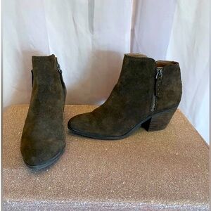 Frye & Co. Brown Suede Side Zip Bootie Women’s Size 7